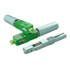100 PCS Embedded Fiber Optic Fast Connector SC/UPC FTTH SM Adapter Tools picture
