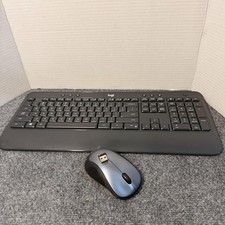Logitech K540 Wireless Keyboard Mouse Combo 2.4GHz USB Black Full Size PC picture
