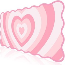Pink Mouse Pad,Cute Desk Mat XXL Large Scalloped Gaming Mousepad,35.4x15.7in ... picture