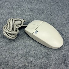 Vintage HP Hewlett Packard M-S34 Wired PS/2 Trackball Mouse C3751B Gray picture