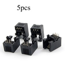 5 Pcs 6P6C 6 Pin RJ11 Modular Connector Telephone PCB Jacks picture