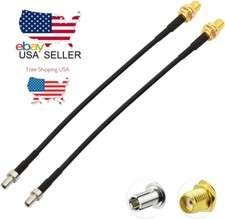 2PCS SMA Female to TS9 Connector Coaxial Pigtail Cable 12 inch for 4G/5G Modems picture