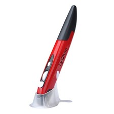Lychee Wireless Optical Pocket Pen Mouse, 2.4GHz USB Red picture