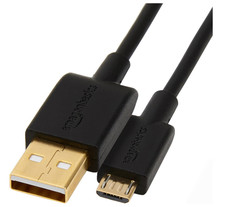 Amazon Basics USB-A to Micro USB Charging Cable, 480Mbps Transfer Speed 5 pk picture
