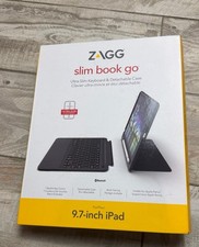 NEW ZAGG Slim Book Go Bluetooth Keyboard Case for Apple iPad 9.7” Black picture