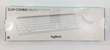 Logitech MK470 Slim Combo Wireless Keyboard and Mouse Quiet Keys Off White picture