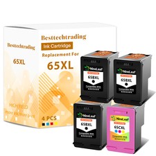 4PK 65XL refilled Ink Cartridge Set For HP Deskjet 2633 3722 2620 2621 ENVY 5010 picture