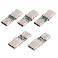 5pcs/lot Micro USB 2.0 5Pin Adapter Female Connector to USB Type-C Male Power... picture