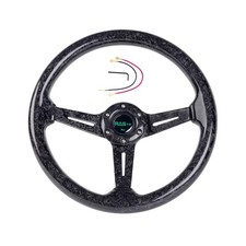 RASTP Forged Carbon Fiber Racing Steering Wheel, 13.8”/350mm 6 Bolts Steer picture