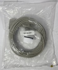 NOS Unbranded Generic Serial Cable DB9 Male to Male 25ft - SEALED picture