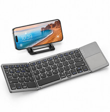 Foldable Bluetooth Keyboard with Touchpad – Portable, Rechargeable & Multi-Devic picture