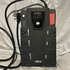 Cyber Power UPS 585va LCD Display CPF7W2000199 100% Battery Life Good Condition picture