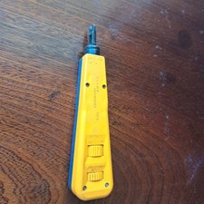 Fluke Networks D814 Impact Punch Down Tool w/ 2 Blades 66 110 Telecom VTG picture