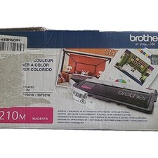 Brother TN-210M Magenta Toner Cartridge Genuine - Box Weathered but new picture