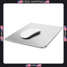 Vaydeer aluminum mouse pad 9.05x7.08 inch dual-sided waterproof smooth silver picture
