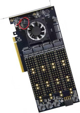 PCIe Expansion Card with PLX8749 Chip, 8-Port M.2 NVMe SSD Adapter, Supports 221 picture