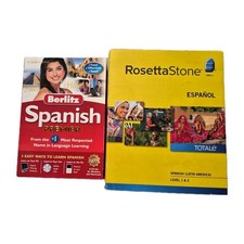 Learn Spanish with Rosetta Stone AND Berlitz Learning System   picture