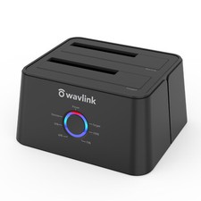 USB 3.0 to SATA External Hard drive Docking Station, Dual Bay &2.5