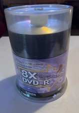 NEW 100pcs RiDATA 8X DVD-R Recordable Blank Media Sealed 4.7 GB-120 min Sealed picture