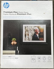 Genuine HP Premium Plus Photo Paper, 80 lbs., Soft-Gloss, 8-1/2 x 11, 50 Sheets picture