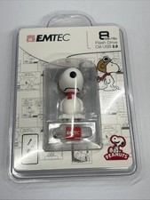 EMTEC Peanuts Snoopy Collectible USB 2.0 Flash Drive, 8GB - New Factory Sealed picture