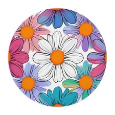 Colorful Daisy Pattern Mouse Pad | Bright Floral Desk Accessory picture