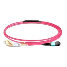 1M‑10M MPO  to 4LC Duplex OM4 8F Type‑B Patch Cable LSZH 2.0mm picture
