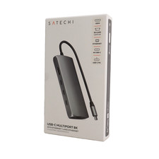 Satechi 8-in-1 USB-C Hub V3, 8K HDMI, 100W Charging, Ethernet, Space Gray picture
