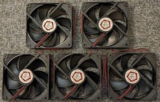 5 X Sunon 120 mm Tube Axial Cooling Fan - 24 V DC - 80 CFM - 9