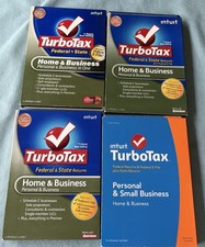 Intuit TurboTax Home & Business Federal State Windows & MAC 2014 2008 2012 2009 picture