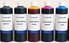 5 x PREMIUM COMPATIBLE BULK INK REFILL AFINIA L801 K1-K2-C-Y-M 5000ML picture