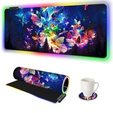 AIMSA RGB LED Gaming Mouse Pad, 14 Modes Glow Pad, Extra Large Gaming Mousepa... picture