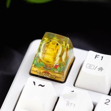 Handmade Pokemon Keycaps Custom Artisan Resin Pikachu Gengar Charizard Snorlax picture