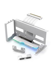 EZDIY-FAB AH18 GPU Vertical Mount Bracket PCIe 5.0 x16 200mm Riser Cable White picture