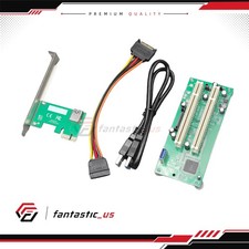 PCI-Express PCI-e to PCI Adapter Card PCIe to Dual Pci Slot Expansion Card US picture