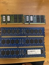 Qty 3 4Gb memory modules plus 2 SODIMM laptop modules.  picture