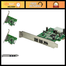 3-Port FireWire Card Adapter PCI Express 1394 for PC - High-Speed Data Transfer picture