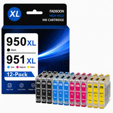 950XL 951XL 12PK BK/C/M/Y Compatible Ink for OfficeJet Pro 251dw 276dw 8100 8600 picture