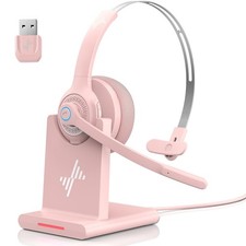 Bluetooth 5.2 Wireless Headset with Mic - Noise Reduction, Clear Calls, Comfort picture