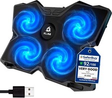 High-Performance Laptop Cooling Pad with 4 Quiet Fans - USB Stand for PC & Conso picture