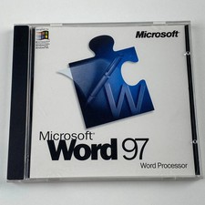Microsoft Word 97 (CD, Legacy Software) – For Windows 95 / Windows 98 / NT Retro picture