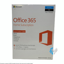 Microsoft Office 365 Home 1 Year Subscription up to 5 USERS (People) - NEW™ picture