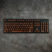 Black Walnut Wood keycap Mechanical keyboard OEM High Keycaps 60/87/108 Keys picture
