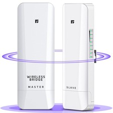 Wireless Bridge, Pre-Configured 2 Pack Long Range WiFi Bridge Point 2 Pack(5KM) picture