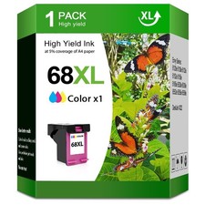 68 Tricolor Ink Cartridge 68e Ink Replacement for 68 Series, Compatible hp 68XL picture