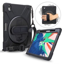 Hybrid Shockproof Armour Case Cover w/Strap For Apple iPad Pro 2018 Gen 11
