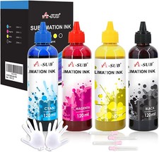 480ML A-SUB Sublimation Ink for ET-2720 2760 2803 2800 2850 4800 WF-7720 7710 picture