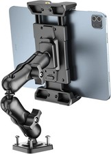 Heavy Duty Drill Base Tablet Mount For Truck Dashboard 8 Inch Arm 5 to 13 Inch picture
