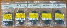5PC StarTech.com AC Power Cord Extension IEC 60320 C14 to C13 14AWG 15A 125V 3ft picture