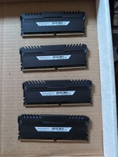 Untested 4x8GB (32GB Total) DDR4 Corsair Vengeance RGB 3000MHz RAM Memory Sticks picture